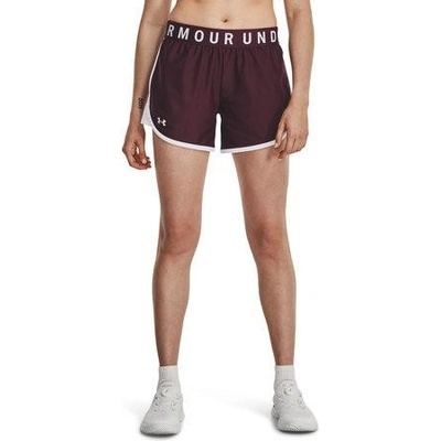 Under Armour dámské kraťasy Play Up 5in Shorts dark maroon