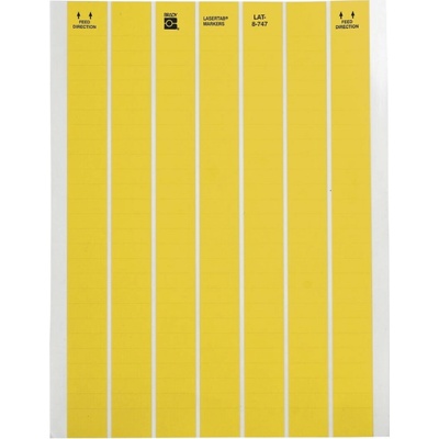 Brady LAT-8-747-10-YL / 029790, LaserTab laserom tlačiteľné štítky, 25.40 mm x 9.53 mm