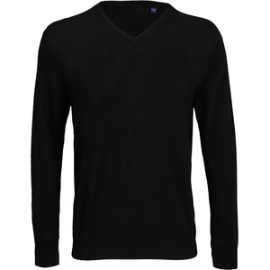 Neoblu 3987 SULLIVAN MEN / Мъжки пуловер с V-образно деколте - тъмночерен 4XL (243987n1114)