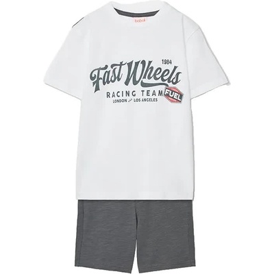 BOBOLI 603144 short sleeve set - White (Anthracite)