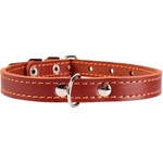 COLLAR Кожен нашийник за куче - 24-32см, 12мм - кафяво