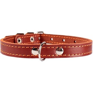 COLLAR Кожен нашийник за куче - 24-32см, 12мм - кафяво