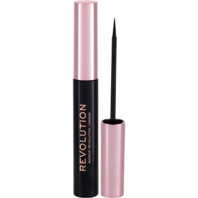 Makeup Revolution London Super Flick Eyeliner течна очна линия 4.5 ml цвят черна