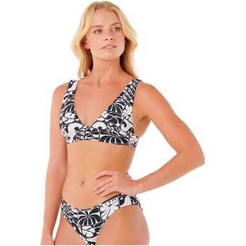 Rip Curl AOTS TY Williams Deep V bikini top - White / Black (Washed Black)