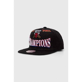 Mitchell&Ness Шапка с козирка с вълна Mitchell&Ness в черно с апликация (HHSS1077.CBUYYPPPBLCK)