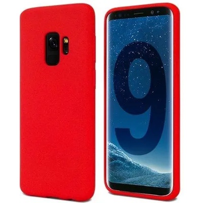 Mercury Луксозен гръб Mercury Goospery Soft Feeling за Samsung Galaxy S9, Червен (4063)