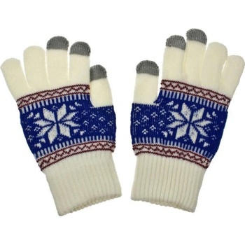 Nordic dámske rukavice na dotykový displej white