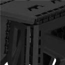 Skládací stolička SPRINGOS STAX černá