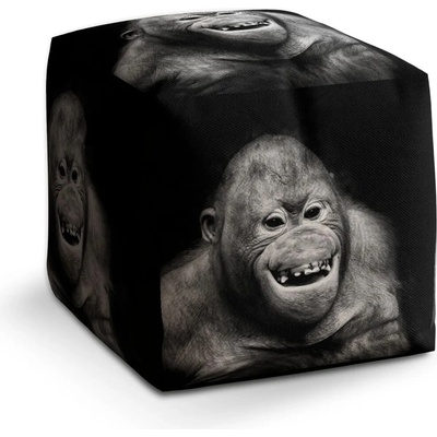 Sablio Taburet Cube Orangutan: 40x40x40 cm