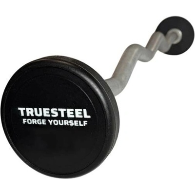 TRUESTEEL Polyuretanová zalomená EZ bicepsová činka 50 kg