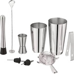 KINGHOFF Комплект шейкъри и аксесоари за коктейли Kinghoff KH 1708, 9 бр, 600/750 ml, Инокс (9999KH1708) - topmarket