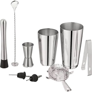 KINGHOFF Комплект шейкъри и аксесоари за коктейли Kinghoff KH 1708, 9 бр, 600/750 ml, Инокс (9999KH1708) - topmarket