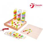 Classic World Дървени геометрични фигурки за нареждане - Classic World