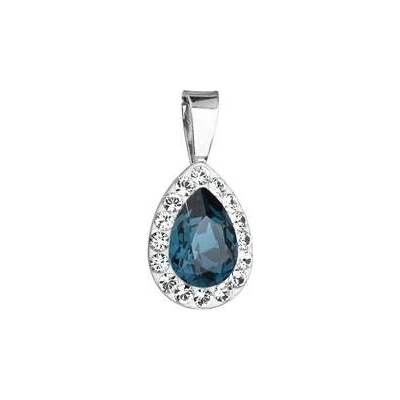 Pavona Stříbrný přívěsek s krystaly Swarovski slza Montana Blue 34252.3