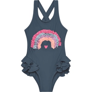 Color Kids Детски бански костюм Color Kids Kid's Swimsuit with Application Swimsuit - Turbulence - размер 128 (EU) (750-2567-0519)