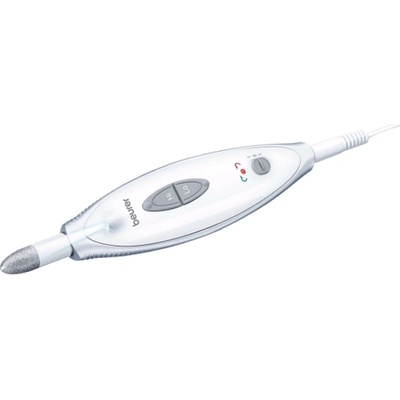 Beurer Комплект за маникюр / педикюр Beurer MP 41, LED светлина, 7 приставки, 2 скорости, въртене в две посоки, калъфче, бял/сребрист (57211_BEU)