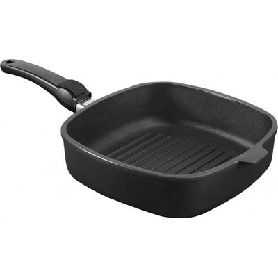 SKK Profesionální titanová grilovací pánvička Titanium Durit Indukce hluboká odnímatelná ručka 26 x 26 cm