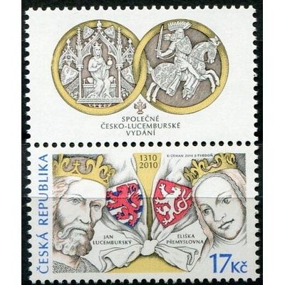 Česká pošta (2010) č. 636 ** K (7) - Česká republika - Lucemburkové