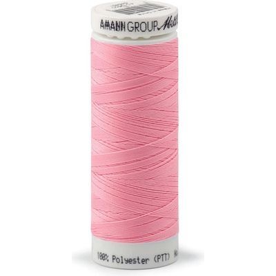 Polyesterové elastické nitě Seraflex Mettler návin 130 m, střední, 1056 růžová sv.