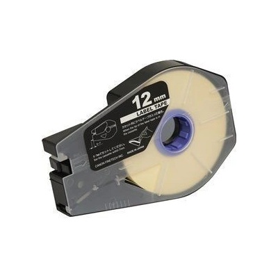 Compatible Съвместима лепяща лента за Canon M-1 Std/M-1 Pro, 12mm x 30m, касетофон бял (PT1112W)