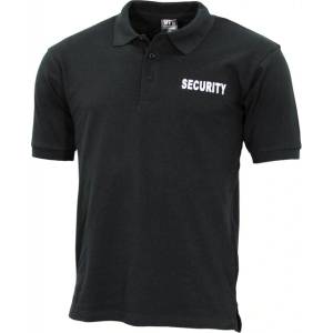MFH Поло риза Security с къс ръкав, черна (00865A)