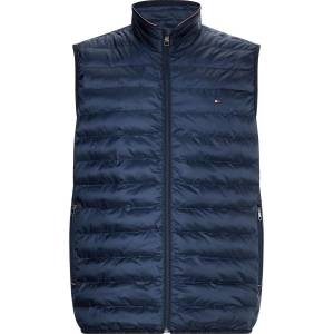 Tommy Hilfiger Яке Tommy Hilfiger Men's Duck Down Sleeveless Funnel Neck Zip Short Puffer Jacket - Desert Sky DW5