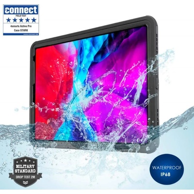 4smarts Rugged Case Active Pro STARK - ударо и водоустойчив калъф за iPad Pro 12.9 (2020) (черен)