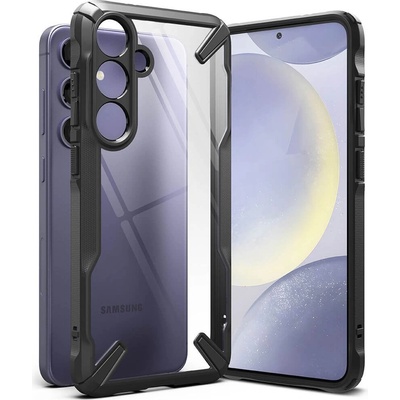 Ringke Противоударен Хибриден Калъф за Samsung S24, Ringke Fusion X Case, Черен (8809961782770)