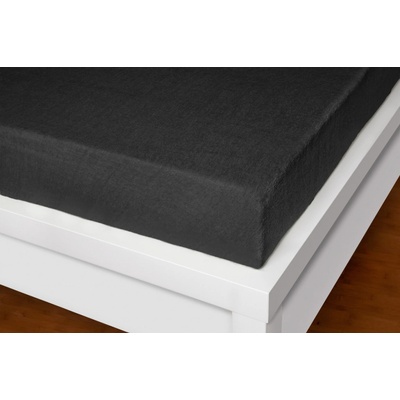 Xhouse Prostěradlo froté černé Exclusive 190g/m2 90x200