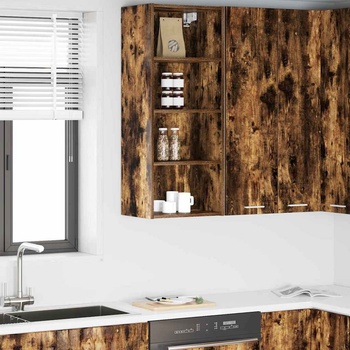 vidaXL Висящ шкаф Riga Димян дъб 40 x 29, 5 x 100 см Инженерно дърво (884470)