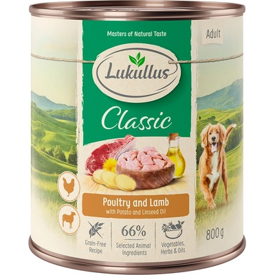 Lukullus drůbeží & jehněčí 24 x 800 g