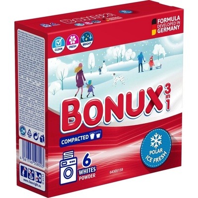 Bonux 3v1 White Polar Ice fresh prací prášek 6 PD 390 g