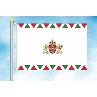 LIBEA, s.r.o. Budapešť vlajka Rozměr: 30×45 cm, Uchycení: Karabiny na stožár