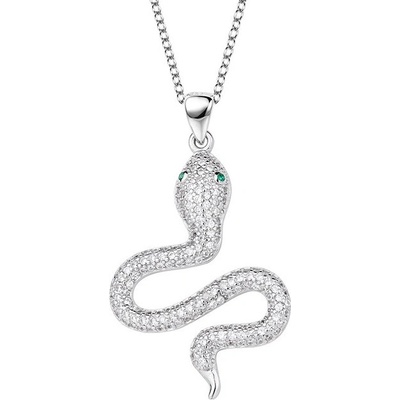 Emporial Luxusný strieborný rhodiovaný náhrdelník HA-YJDZ132
