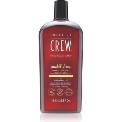 American Crew Шампоан 3в1 с Джинджифил и Чай American Crew 3-in-1 Ginger + Tea 1000 ml (003305)