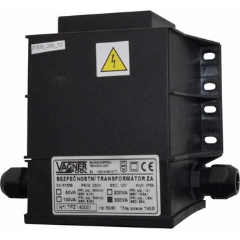 Vágner Pool Bezpečnostní transformátor 300 W, zalitý 230 V/12 V