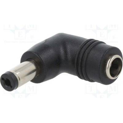 MEAN WELL DC PLUG-P1M-P1JR Adaptér; Výv: 5,5/2,1; Vidlice: úhlová; Vst: 5,5/2,5