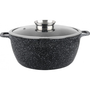 Voltz Тенджера Oliver Voltz OV54318C24, вместимост 4.5 l, 24 cm диаметър, алуминий, капак, черна (OV54318C24)