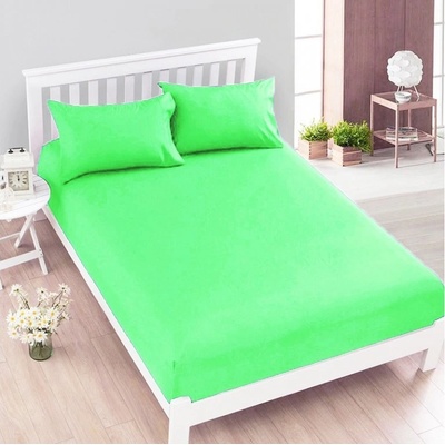 Pragati Fashion Jersey prostěradlo světle zelené 90x200