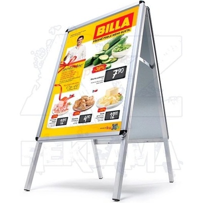 A-Z Reklama CZ Standard reklamní stojan áčko na plakáty oblý roh A0