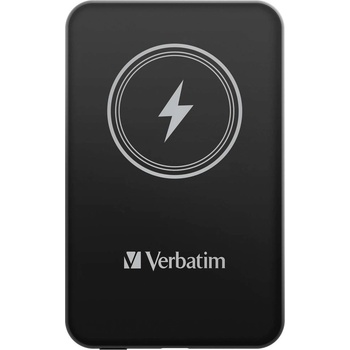 Verbatim MCP-5BK Power Pack 5000 mAh с UBS-C PD 20W / Магнитно безжично зареждане 15W Черен (0023942322405)