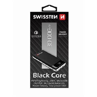933058 - Swissten SWISSTEN BLACK CORE POWER BANK 30000 mAh - 22013929