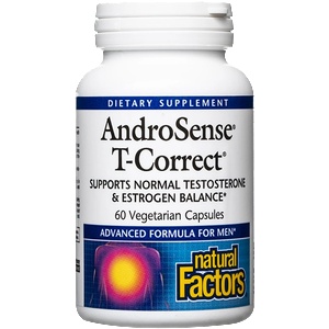 Natural Factors AndroSense T-Correct / Тестостерон & Естроген баланс формула x 60 капсули (3513 NF A)