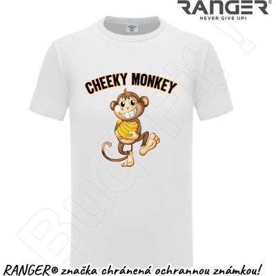 Ranger tričko motív Cheeky Monkey biela