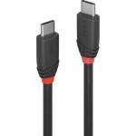 Lindy Кабел Lindy, от USB-C(м) към USB-C(м), 1.5m, 60W, черен (36907)