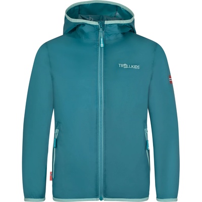 TROLLKIDS Детско водоустойчиво яке Trollkids Kid's Trolltunga Jacket Waterproof jacket - Teal / Aqua - размер 152 (EU) (703-4383-0418)