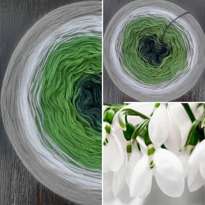 Příze Čarovné klbko (3n) 1000m Snowdrops IV