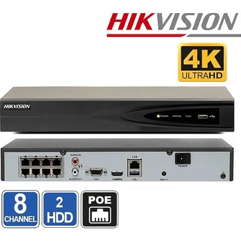 Image 1 of Hikvision 8 Канален мрежов рекордер NVR HIKVISIONDS-7608NI-K1/8P(B) - 8Mpx + 8xPoE (DS-7608NI-K1/8P(B))
