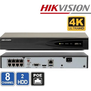 Hikvision 8 Канален мрежов рекордер NVR HIKVISIONDS-7608NI-K1/8P(B) - 8Mpx + 8xPoE (DS-7608NI-K1/8P(B))
