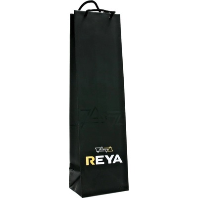 Reya darčeková taška na 1 fľašu, čierna mat. 400 x 90 x 110 mm